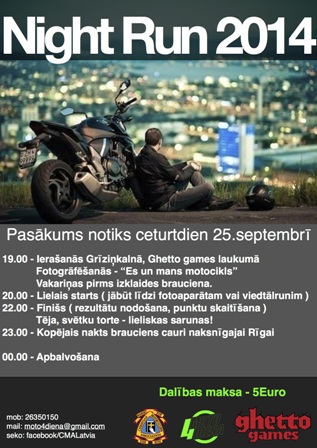 Moto night run 2014